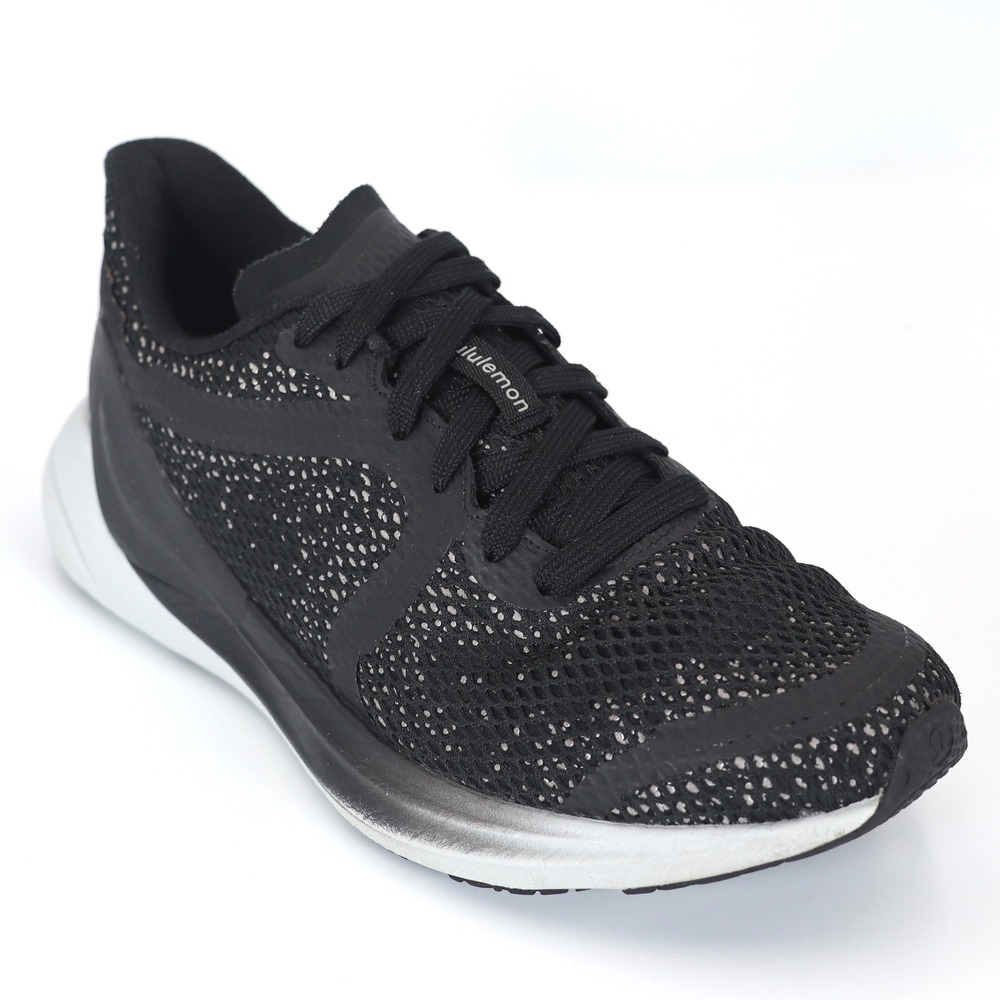 Lululemon Blissfeel 2 Winter Running Shoes Womens 7.5 Black Silver Athletic Gym